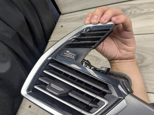 19-23 OEM BMW G05 G06 X5 X6 Left Driver Side Air AC Vent Dash Grille Aluminum