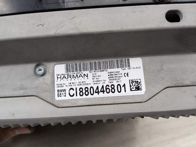 OEM BMW F15 F85 F30 F36 F80 M3 M4 NBT HU EVO Headunit Radio HARMAN HW 3.2