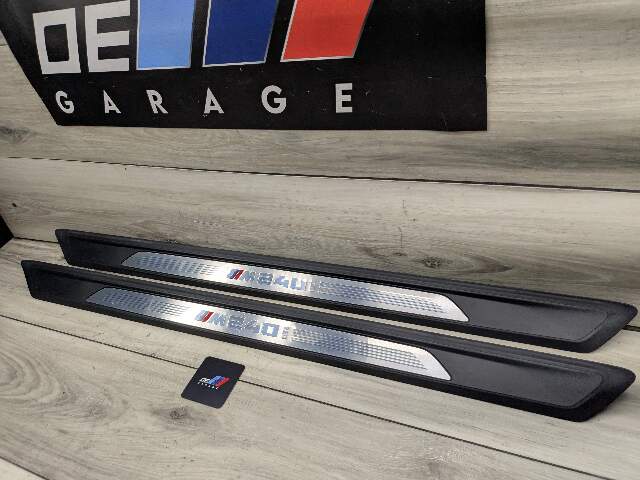14-20 OEM BMW F22 F23 M240 Door Sill Entrance Molding Scuff Plate Trim SET