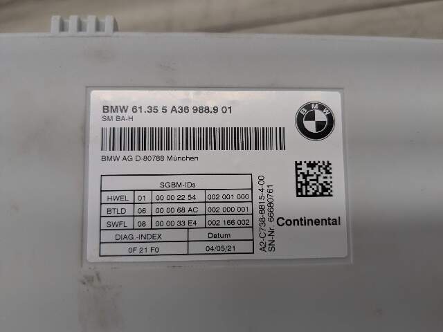 OEM BMW G01 G02 G05 G07 G12 G20 G29 G30 F90 Front Left Right Seat Control Module