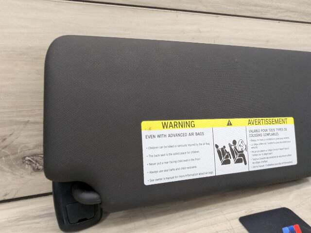 19-24 OEM BMW G20 G80 330 M340 M3 Left Driver Side Interior Sun Visor Black