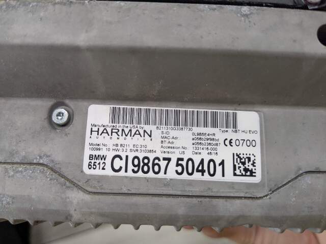 *OEM BMW F15 F30 F32 F33 F36 F80 M3 M4 NBT HU EVO Headunit Radio HARMAN HW 3.2