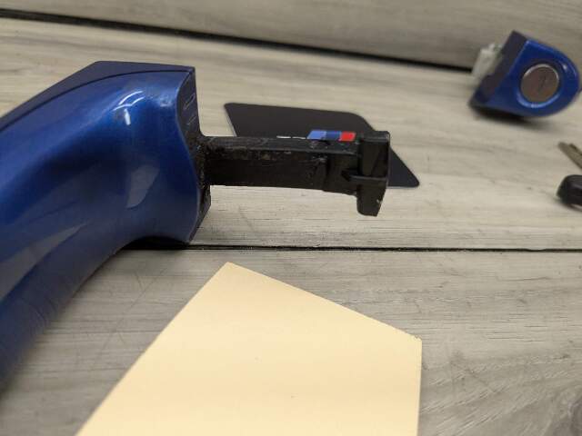 12-18 OEM BMW F23 F30 F36 F32 COMFORT ACCESS Front Left Driver Door Handle Blue