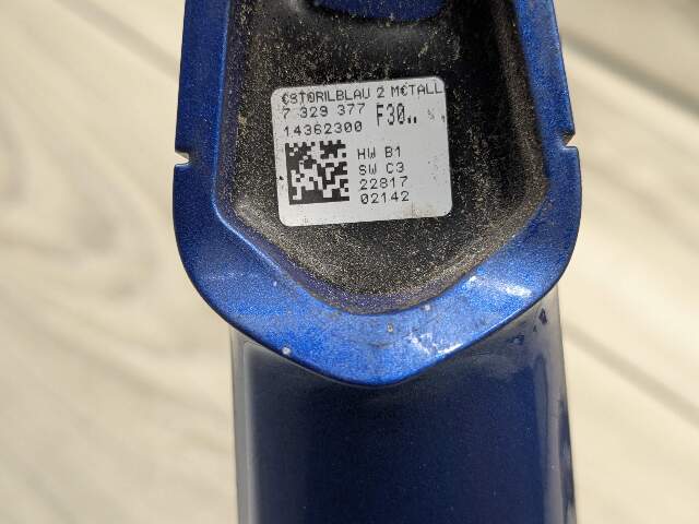 12-18 OEM BMW F23 F30 F36 F32 COMFORT ACCESS Front Left Driver Door Handle Blue