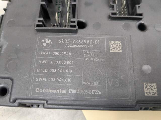 12-18 OEM BMW F23 F30 F82 REM Rear Body Control Unit Electronic Module BCM Box