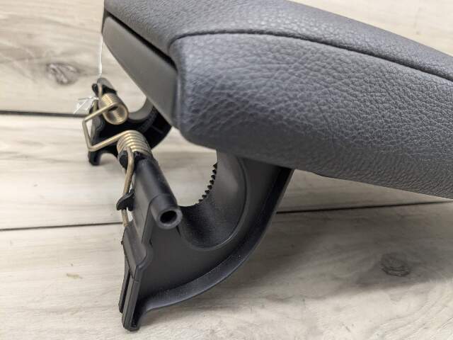 14-18 OEM BMW F22 Center Armrest Tray Console Sensatec Black Imitation Leather