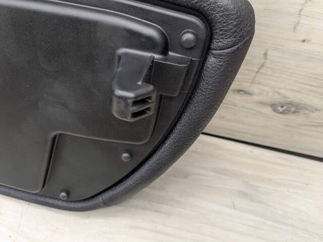 14-18 OEM BMW F22 Center Armrest Tray Console Sensatec Black Imitation Leather