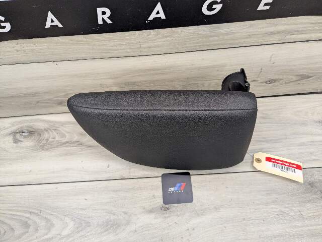 14-18 OEM BMW F22 Center Armrest Tray Console Sensatec Black Imitation Leather