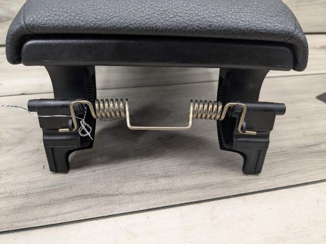 14-18 OEM BMW F22 Center Armrest Tray Console Sensatec Black Imitation Leather
