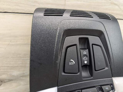 14-19 OEM BMW F15 F16 X5 X6 Roof Console Dome Light SOS Switch Black