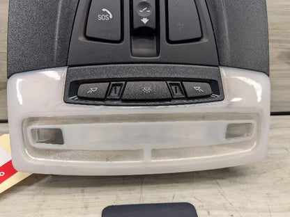 14-19 OEM BMW F15 F16 X5 X6 Roof Console Dome Light SOS Switch Black