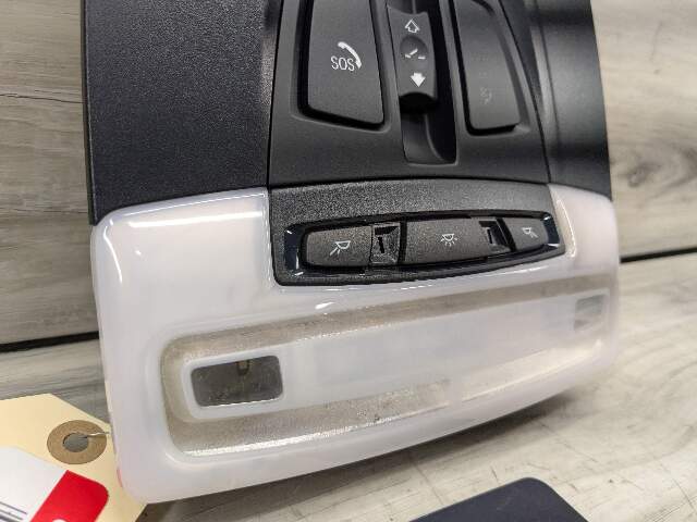 14-19 OEM BMW F15 F16 X5 X6 Roof Console Dome Light SOS Switch Black