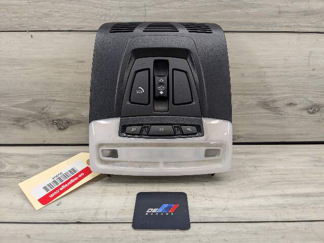 14-19 OEM BMW F15 F16 X5 X6 Roof Console Dome Light SOS Switch Black