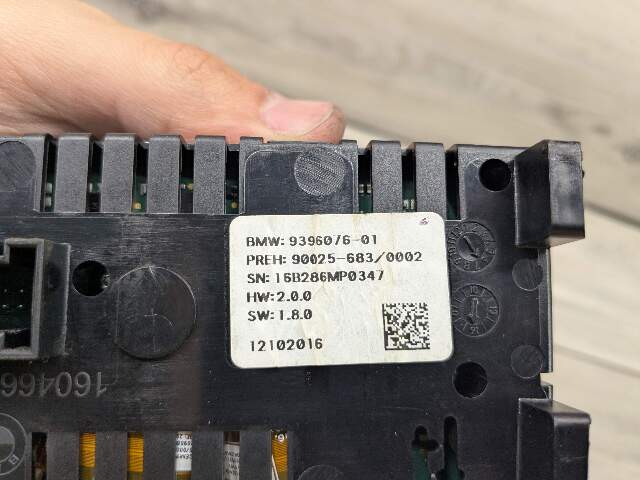 NOTE* OEM BMW F15 F85 F86 X5 X5M Rear AC Vent Heater Control Panel Switch HEATED