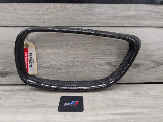 15-20 OEM BMW F87 M2 Left Driver Side Carbon Fiber Overlay Upper Kidney Grille