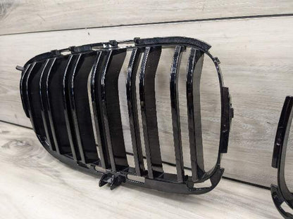 15-20 AFT* BMW F87 M2 Front Left Right Upper Bumper Kidney Grilles PAIR Gloss