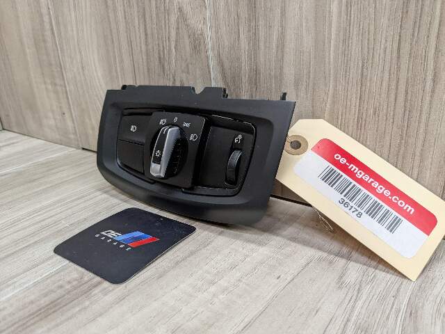 OEM BMW F15 F16 F85 F86 X5 X6 Headlight Switch Control Panel Light Module BLACK