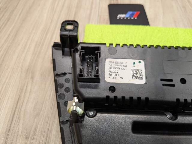 *OEM BMW F15 F16 F85 X5 X6 AC Climate Heater Control Panel Radio Media Switch