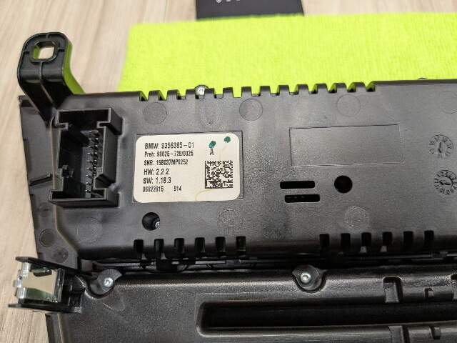 *OEM BMW F15 F16 F85 X5 X6 AC Climate Heater Control Panel Radio Media Switch