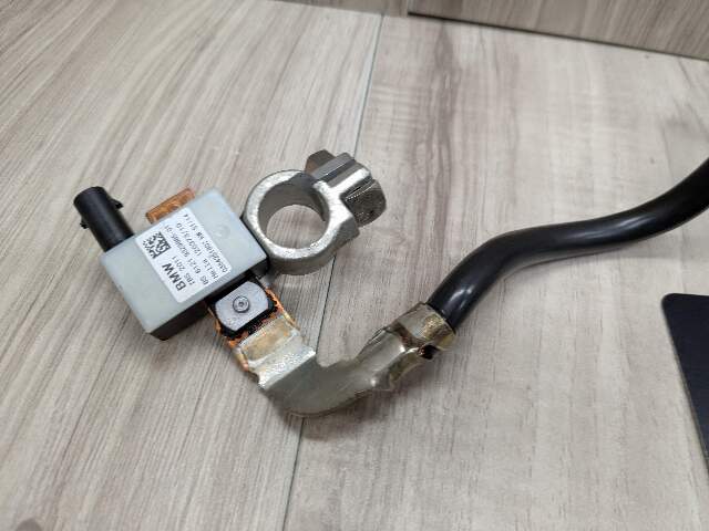 14-19 OEM BMW F15 F16 X5 X6 REAR Negative Battery Cable Connector Black