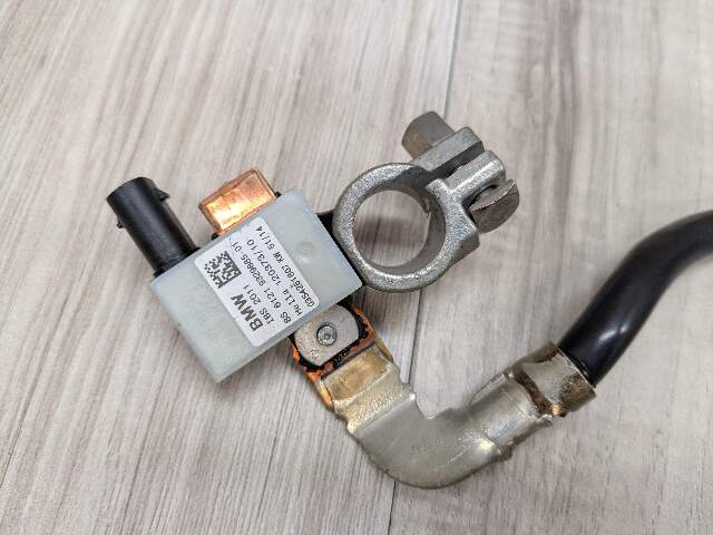14-19 OEM BMW F15 F16 X5 X6 REAR Negative Battery Cable Connector Black