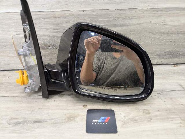 14-18 OEM BMW F15 X5 Right Passenger Side Mirror Auto Dip SHADOW GLOSS Assembly