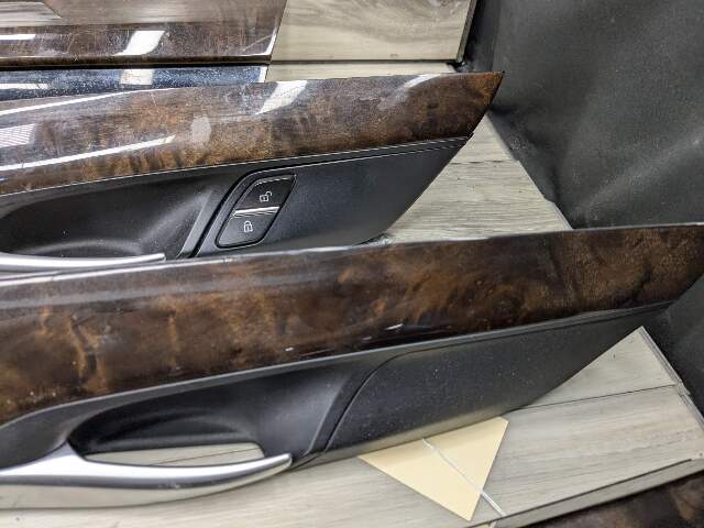 14-18 OEM BMW F15 X5 Dash Door Panel Fine Wood Interior Trim Cover SET