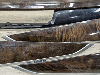 14-18 OEM BMW F15 X5 Dash Door Panel Fine Wood Interior Trim Cover SET