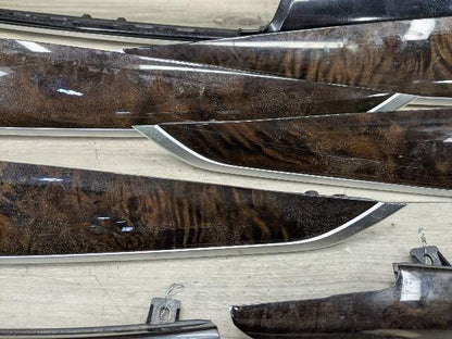 14-18 OEM BMW F15 X5 Dash Door Panel Fine Wood Interior Trim Cover SET