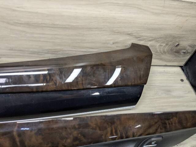 14-18 OEM BMW F15 X5 Dash Door Panel Fine Wood Interior Trim Cover SET