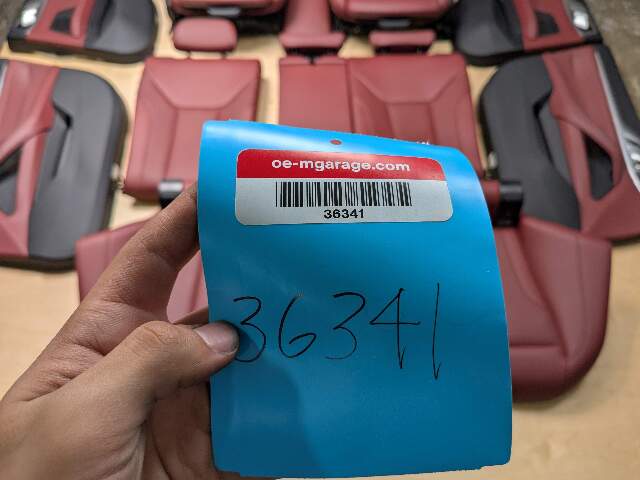 *22-24 OEM BMW G26 430 M440 Front Rear RED Interior Seats Door Panels COMPLETE