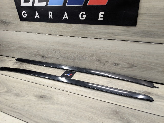 14-19 OEM BMW F15 F16 X5 X6 Front Left Right Windshield Side Drip Molding PAIR