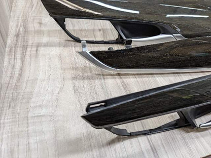 *15-19 OEM BMW F16 F86 X6 X6M Center Dash Door Oak Wood Trim Panel SET