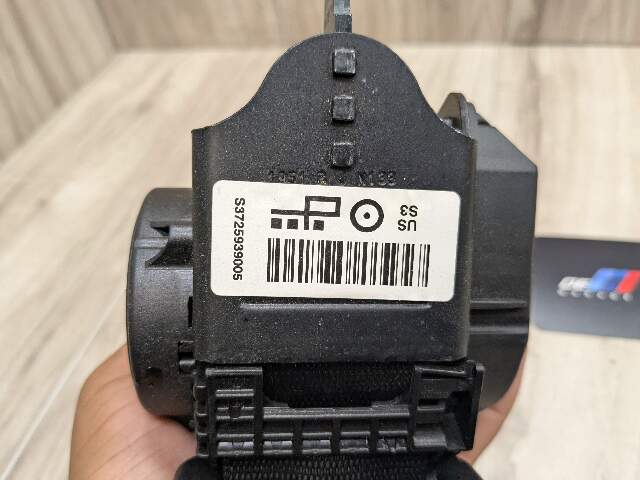 12-20 OEM BMW F30 F34 F80 M3 Rear Left Right Seat Belt Seatbelt Retractor Black