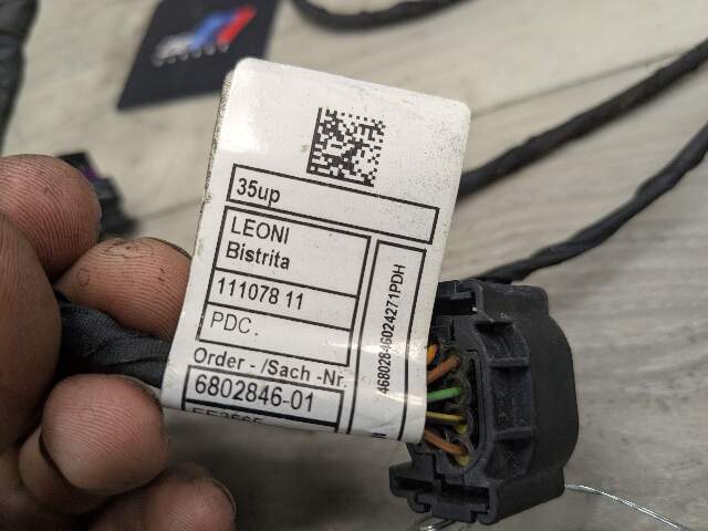 16-19 OEM BMW G11 G12 750 Rear Parking Distance Sensor PDC Wire Wiring Harness