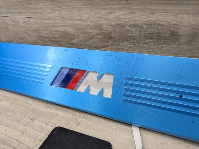16-22 OEM BMW G12 OEM Rear Left Driver Door Sills M Trim Illuminated Entry Plate