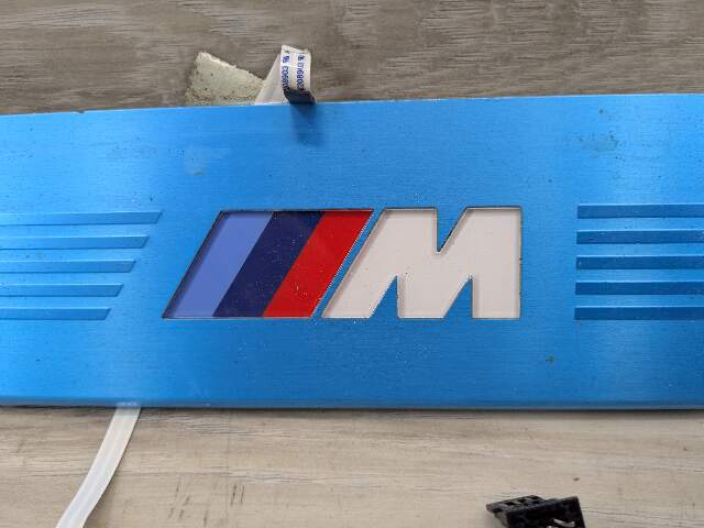 16-22 OEM BMW G12 Rear Right Passenger Door Sills M Trim Illuminated Entry Plate