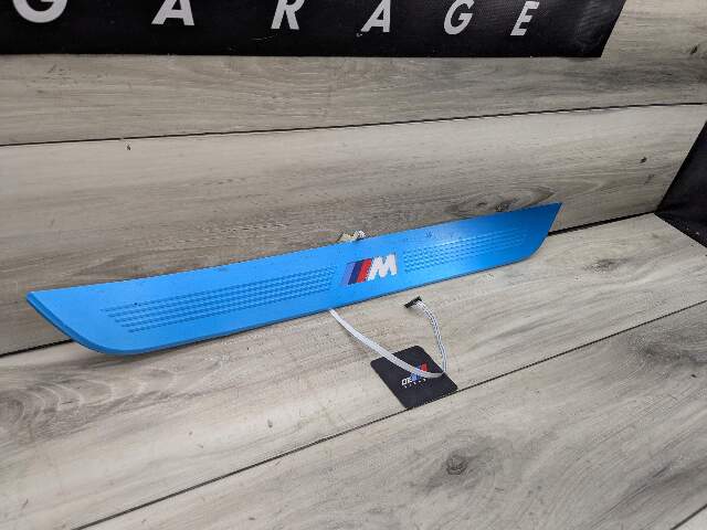 16-22 OEM BMW G12 Rear Right Passenger Door Sills M Trim Illuminated Entry Plate