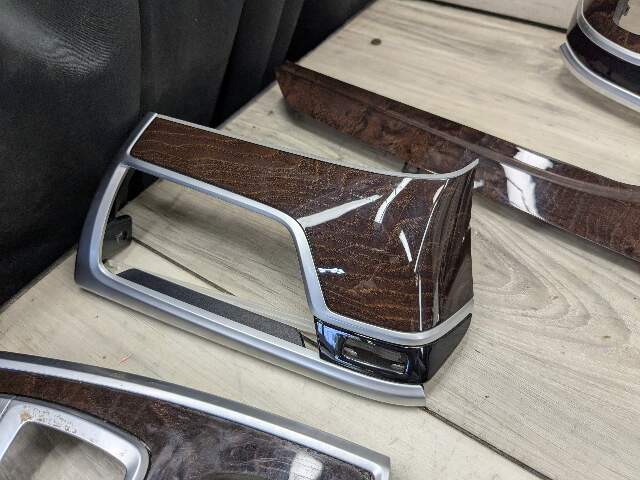 16-19 OEM BMW G12 750 Dash Doors Air Vent Wood Oak Interior Trim SET