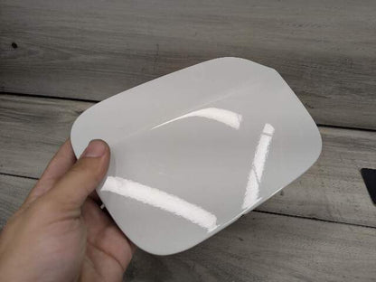 07-13 OEM BMW E70 X5 X5M Rear Fuel Gas Tank Flap Lid Cover Cap White 300