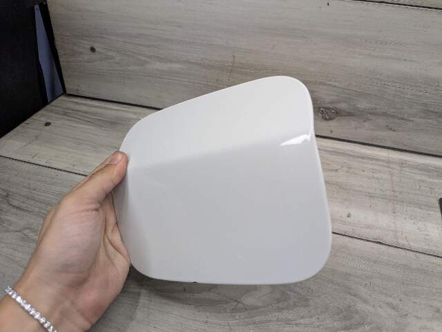 07-13 OEM BMW E70 X5 X5M Rear Fuel Gas Tank Flap Lid Cover Cap White 300