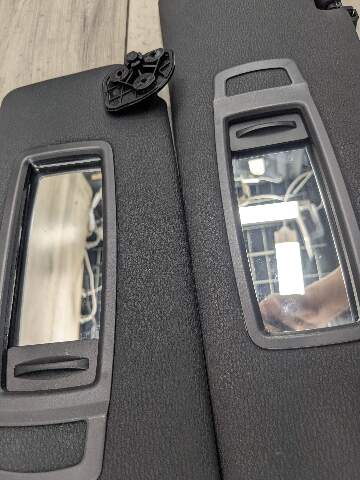 07-13 OEM BMW E70 X5 X5M Front Left Right Interior Sun Visor Black Pair SET