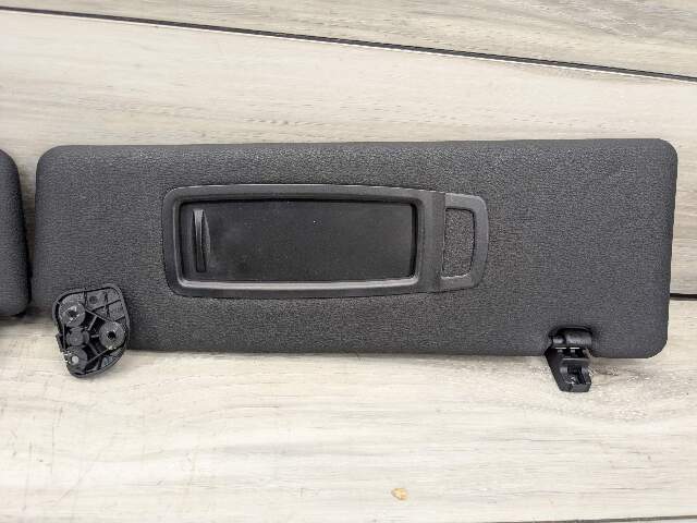 07-13 OEM BMW E70 X5 X5M Front Left Right Interior Sun Visor Black Pair SET