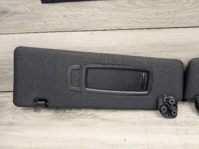 07-13 OEM BMW E70 X5 X5M Front Left Right Interior Sun Visor Black Pair SET