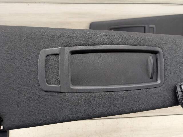 07-13 OEM BMW E70 X5 X5M Front Left Right Interior Sun Visor Black Pair SET