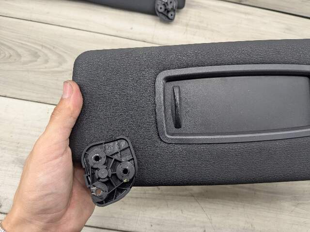 07-13 OEM BMW E70 X5 X5M Front Left Right Interior Sun Visor Black Pair SET