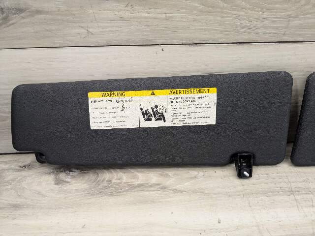 07-13 OEM BMW E70 X5 X5M Front Left Right Interior Sun Visor Black Pair SET