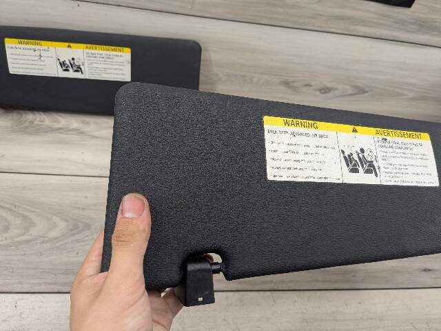 07-13 OEM BMW E70 X5 X5M Front Left Right Interior Sun Visor Black Pair SET