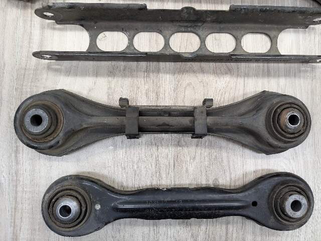 07-13 OEM BMW E88 E90 E92 E93 Rear Left Lower Upper Control Arm Wishbone SET