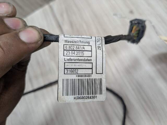 16-19 OEM BMW G11 G12 740 750 Rear Parking Distance Sensors PDC Wiring Harness